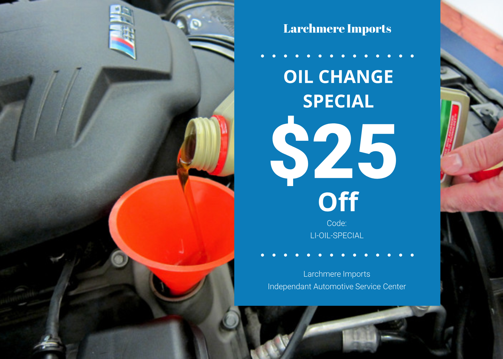 Oil Change Coupon